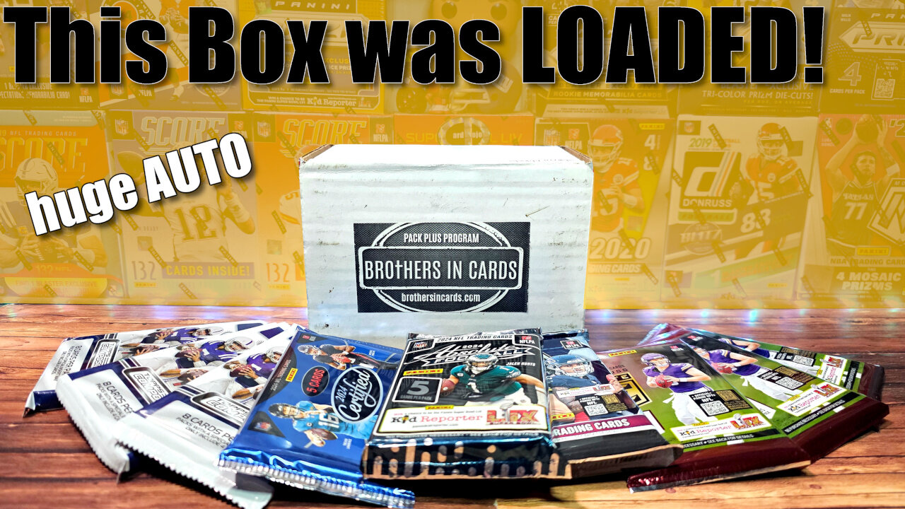 This Box was LOADED! How Many AUTOS?! | Brothers in Cards Gold Football Trading Card Box