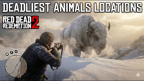 RDR2: 3 Largest Legendary Animals You MUST Hunt 🐊🦬 (Locations)
