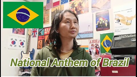 Sing) National Anthem of Brazil.#Anthem #Brazil #Sing #Singer