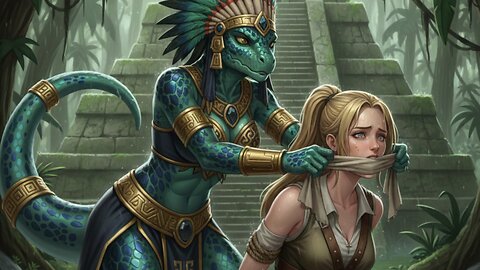 ASMR Story - Adventurer Tied Up and Gagged by Lizardwoman
