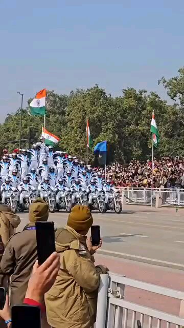 Indian Army. stunt by Army and police forces. independence day of India