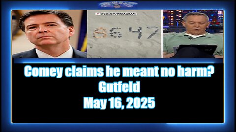 Comey claims he meant no harm