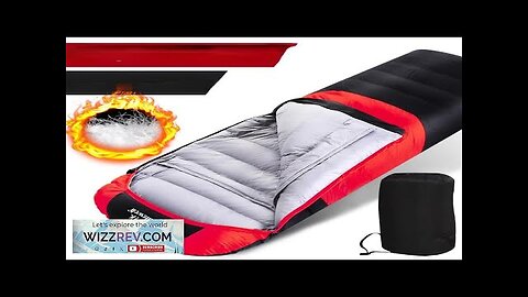 Down Sleeping Bag Camping Trip Lunch Break Winter Cold Protection Thickened Patchwork Review