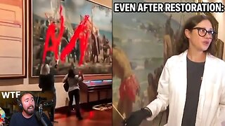 This painting was TOTALLY RUINED by activists..