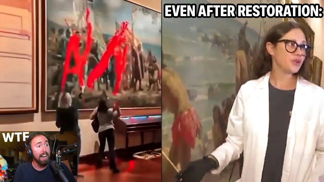 This painting was TOTALLY RUINED by activists..