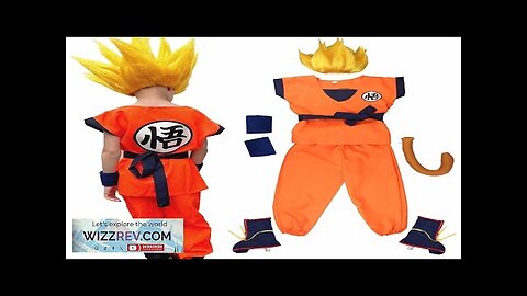 Anime Cosplay Son Goku Costumes Krillin Training Clothes Superhero Outfits with Super Review