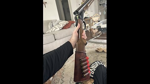 Stagecoach double barrel shotgun.