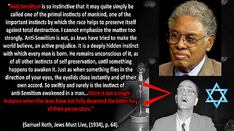 Thomas Sowell asked, "what is the cause of Anti-Semitism?" Gives the most Shabbos Goy answer ever! ✡