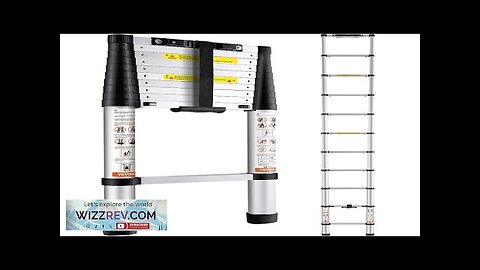 VEVOR Telescoping Ladder Aluminum Extension Step 10.5 ft Multi-purpose Portable Review