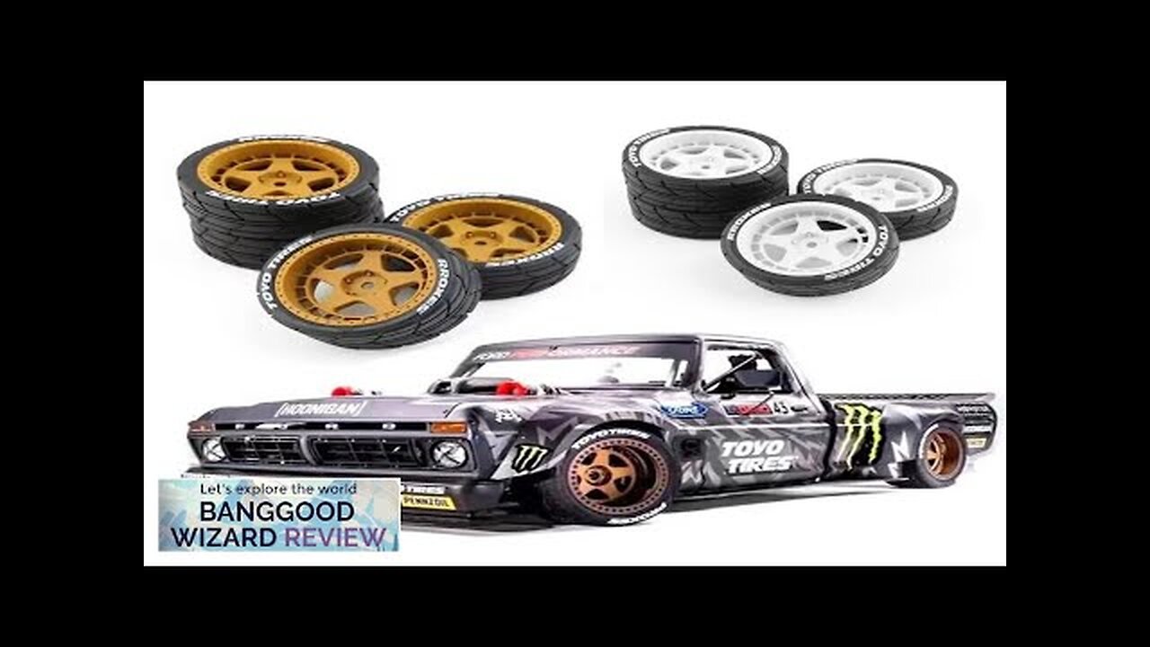 4PCS Drift Rally RC Tires Wheels 12mm Hex for Wltoys 124019 HPI Review