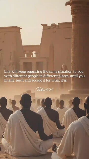 life will keep repeating the same thing to you