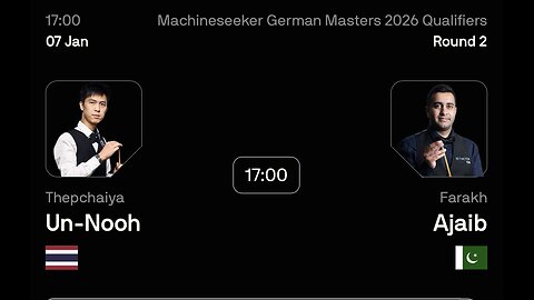 🔴 ถ่ายทอดสดสนุกเกอร์ 🇹🇭 เอฟวัน VS ฟารัค อาจาอิบ ศึก เยอรมัน มาสเตอร์ 2026