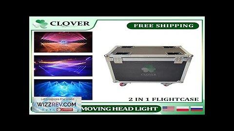 No Tax 1Pcs Flightcase 230W Moving Head Beam Stage Effect DJ Lights Review