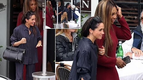 Meghan Markle & Serena Williams Enjoy Montecito Lunch