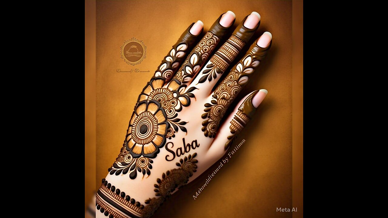 back hand trending mehndi designs | saba name mehndi design trending picture