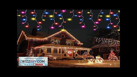 678LED Christmas Lights Outdoor 66FT 8 Modes Icicle Lights for Outside 145 Review