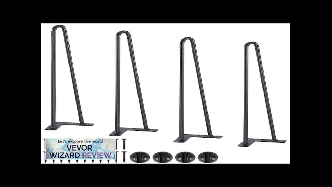 VEVOR 19" Hairpin Furniture Legs Metal Home DIY Projects for Nightstand Coffee Review