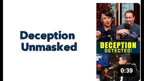 Deception Unmasked‼️🔥🔥