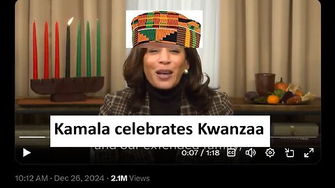 Kamala Harris Kwanzaa backfires