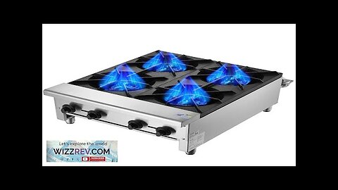 VEVOR Commercial Gas Range Stove 4 Burners Countertop Cooking Hot Plate Kitchen Review