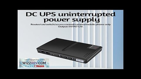 Mini UPS Uninterruptible Power Supply 10400mAh Battery Backup 5V 9V 12V Review