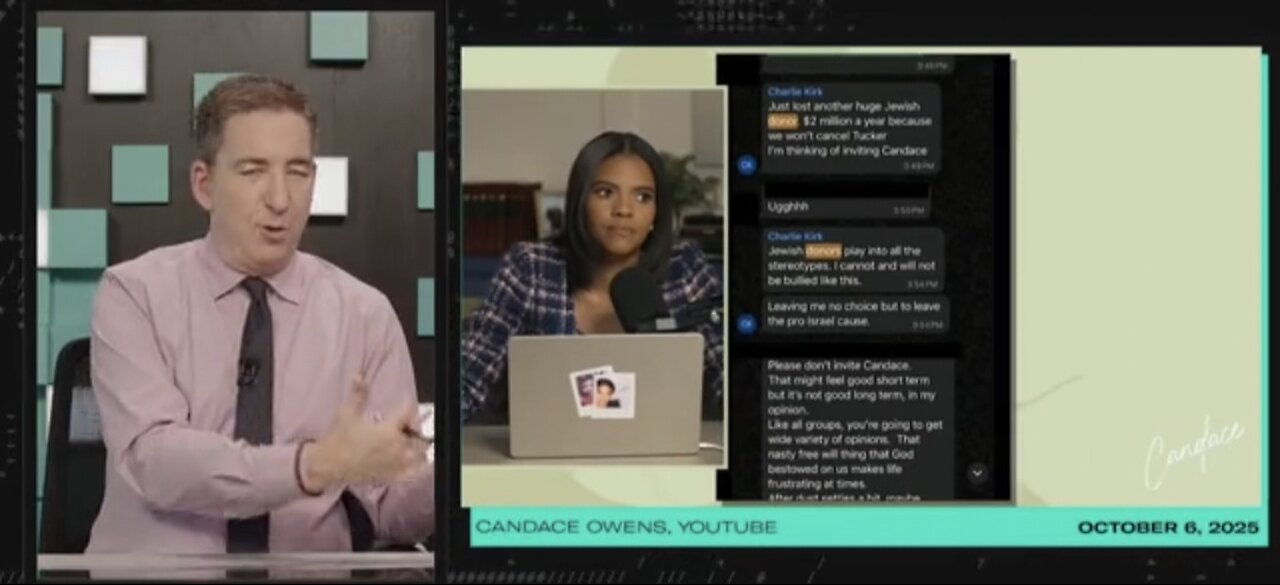 Glenn Greenwald Clip ~ Summarizing Candace case on Charlie's Betrayal