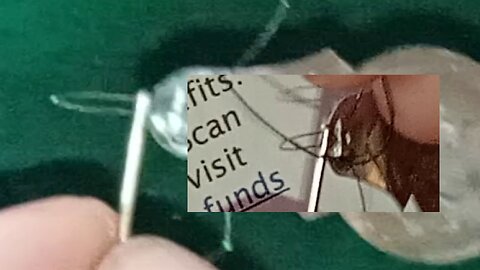 life hack , #sewing , essential skill, threading a needle easier with this tool, (2)