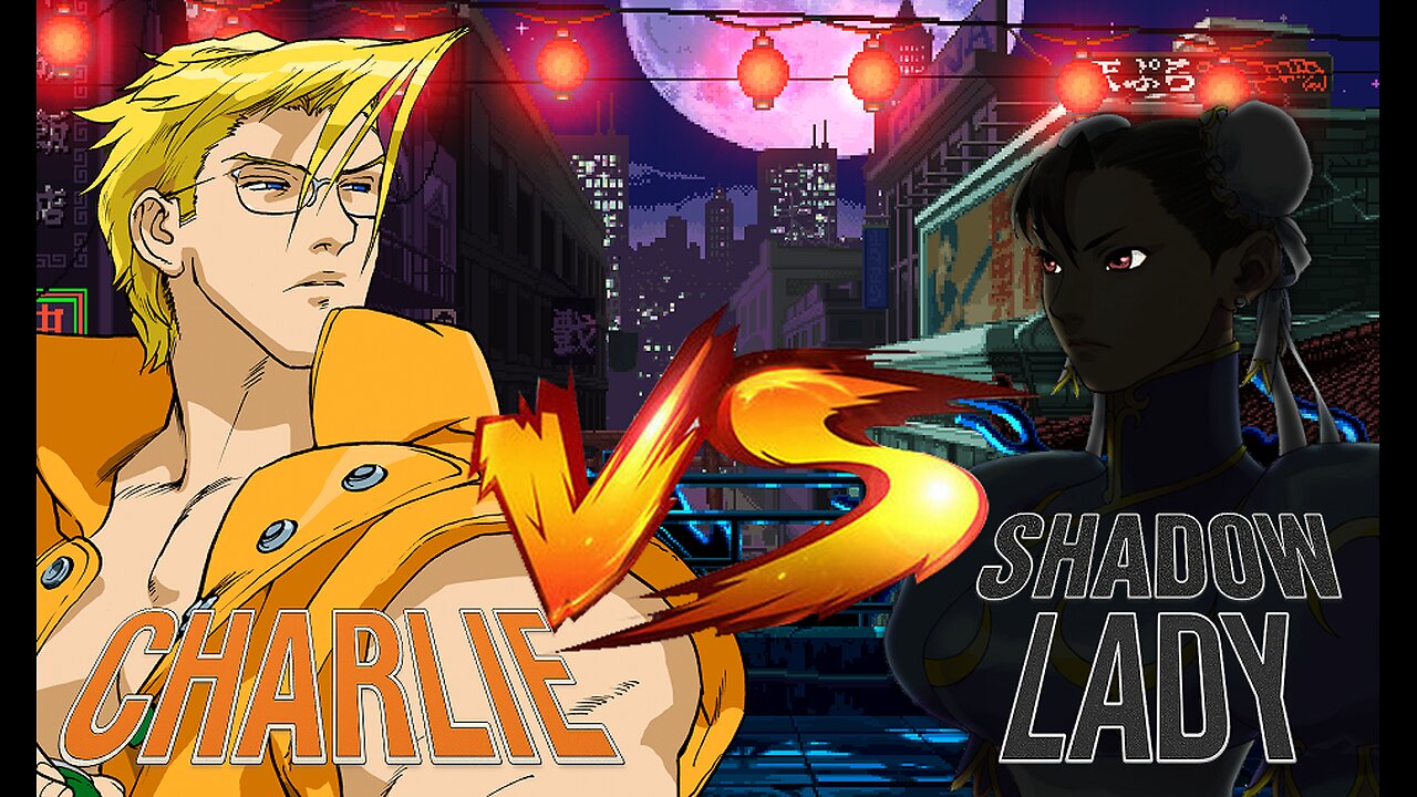 [Quick-ie Fight-#095]: 🔥 Charlie Nash vs Shadow-Lady | CAPCOM-Style Rooftop Showdown 💥🎮 #chunli