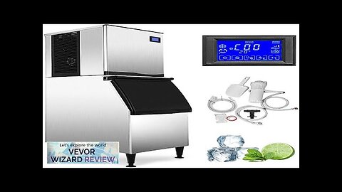 VEVOR Commercial Ice Maker Machine ETL Approved 400LBS/24H LCD Panel Commercial Ice Review