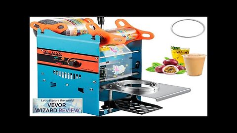 VEVOR Manual Tea Cup Sealer Machine 300-500 Cup/h Manual Boba Tea Sealer Review