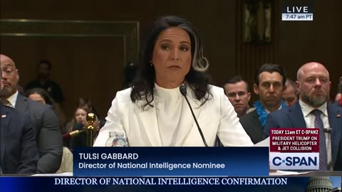 Tulsi Gabbard's Opening Statement at Director of National Intelligence Senate Confirmation Hearing