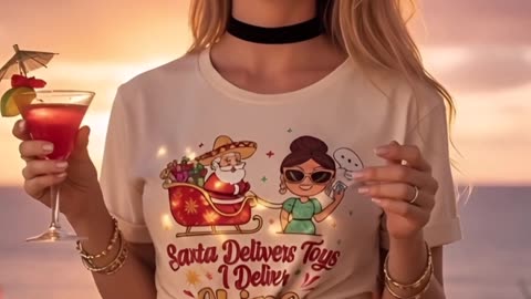 You won’t believe what Santa’s delivering this year… should I be worried? #funnytshirt #santavibes