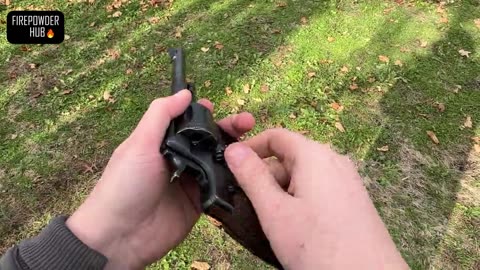 Soviet 1895 Nagant revolver POV firing