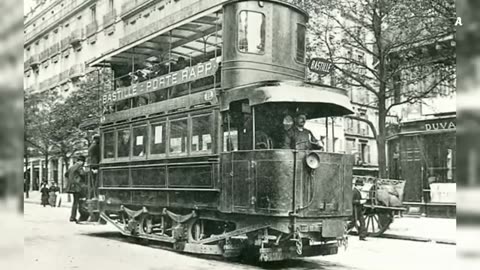 Tram senza fili del XIX sec