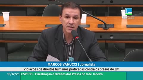 Vídeo completo- As graves denúncias de Marcos Vanucci sobre tortura contra presos políticos. 2025/12/22.