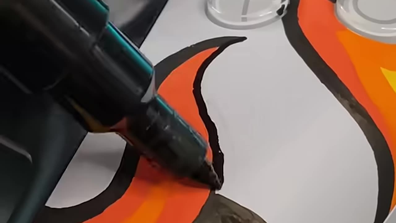 Custom PS5 Controller using Posca Markers! #shorts