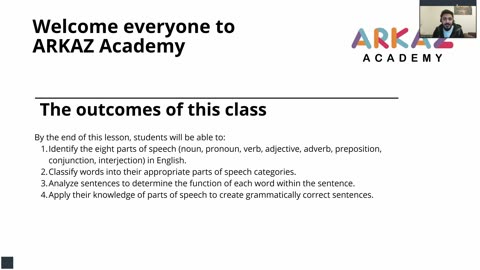 Lesson 3 (Fluent learners) - Parts of speech