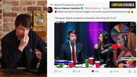 Angry Patriot X (African Black Women GOES OFF on Retarded Propoganda)
