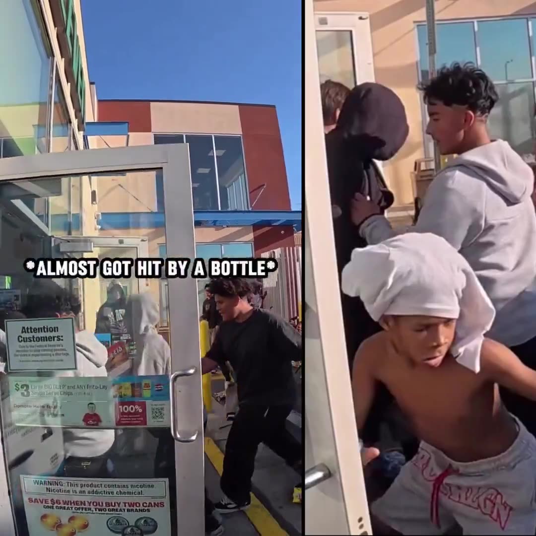 Masked Teen Bike Gang Swarms LA 7-Eleven, Loots Store in wild scene