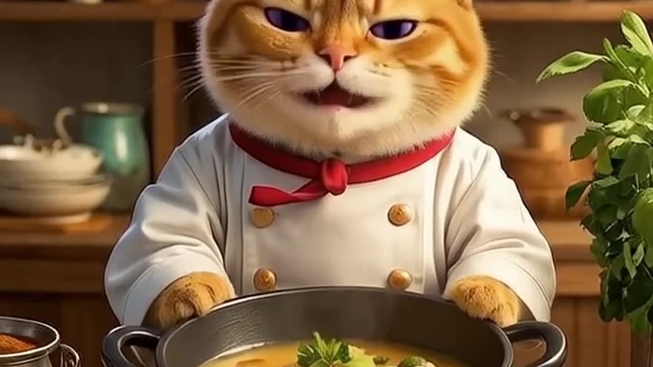 A Cat cooking failure