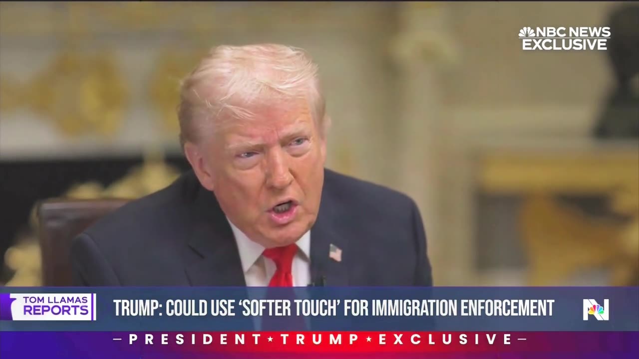 Trump Says Immigration Enforcement Could Use 'Softer Touch'
