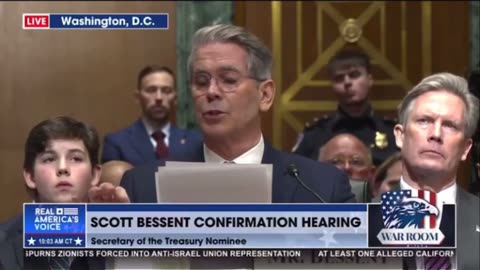 Treasury Secretary nominee Scott Bessent opening remarks