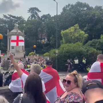 Anti-open borders protest taking place in Britain right now