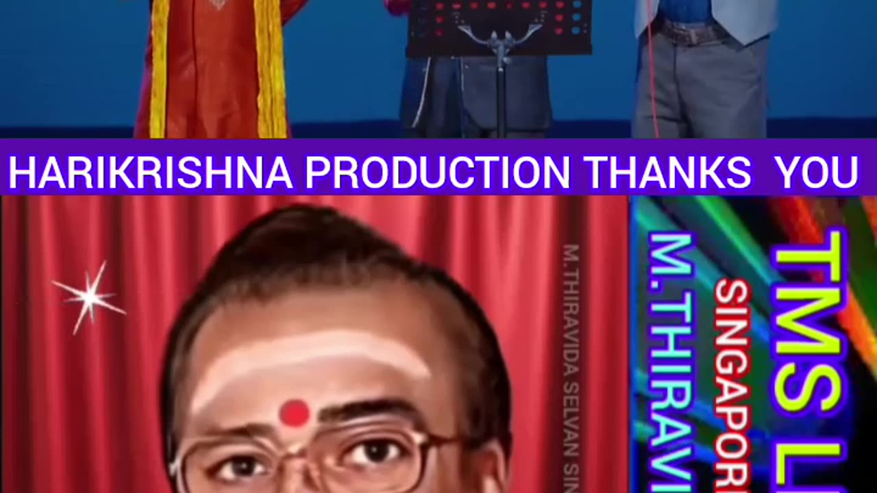 HARIKRISHNA PRODUCTION THANKS YOU TMS LEGEND M.THIRAVIDA SELVAN SINGAPORE TMS FANS 2024