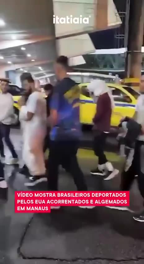 Brazilian Illegal Aliens being dropped back off in THEIR Country
