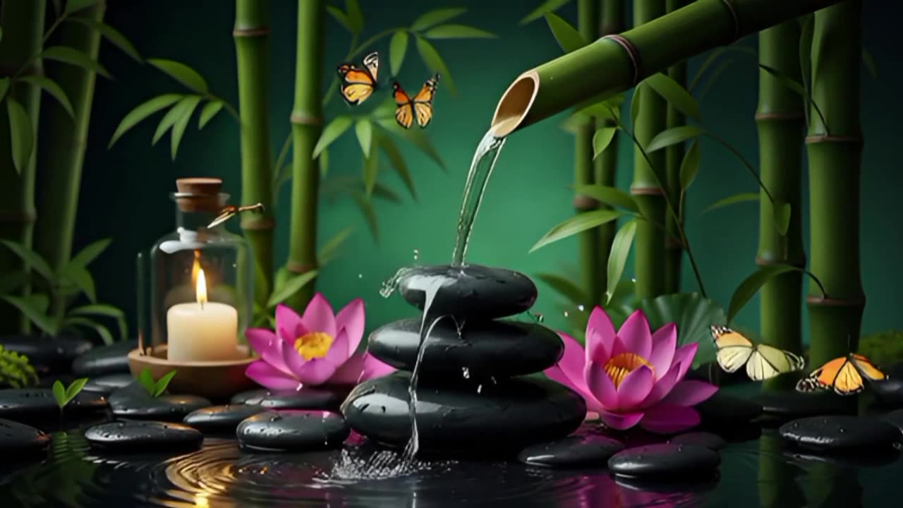 Calm Water Sound and Soft Piano for Deep Relaxation and Stress Relief