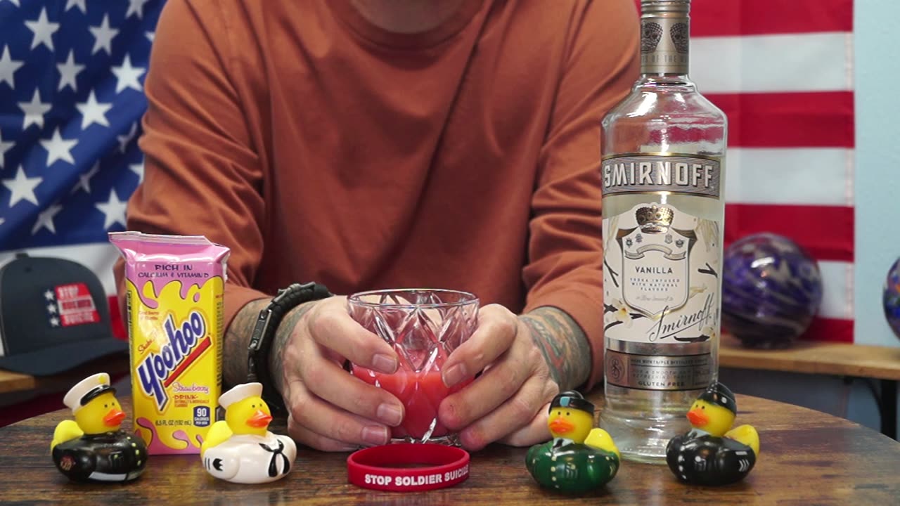 Herman Davis - Smirnoff Vanilla Vodka & strawberry Yoohoo