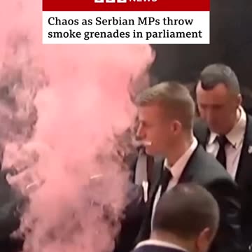 Serbian MP’s Throw Smoke Grenades in Parliament 😳💀🔥