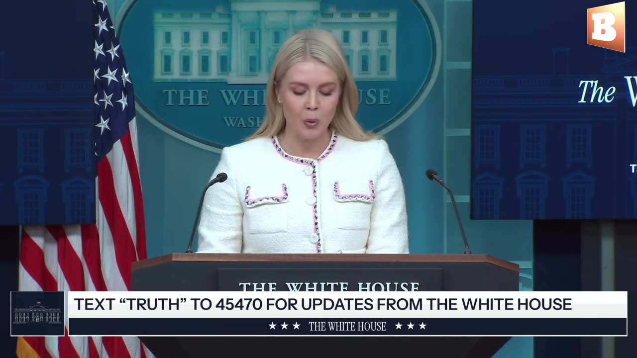 LIVE: Trump Press Secretary Karoline Leavitt Holds Press Conference at White House...
