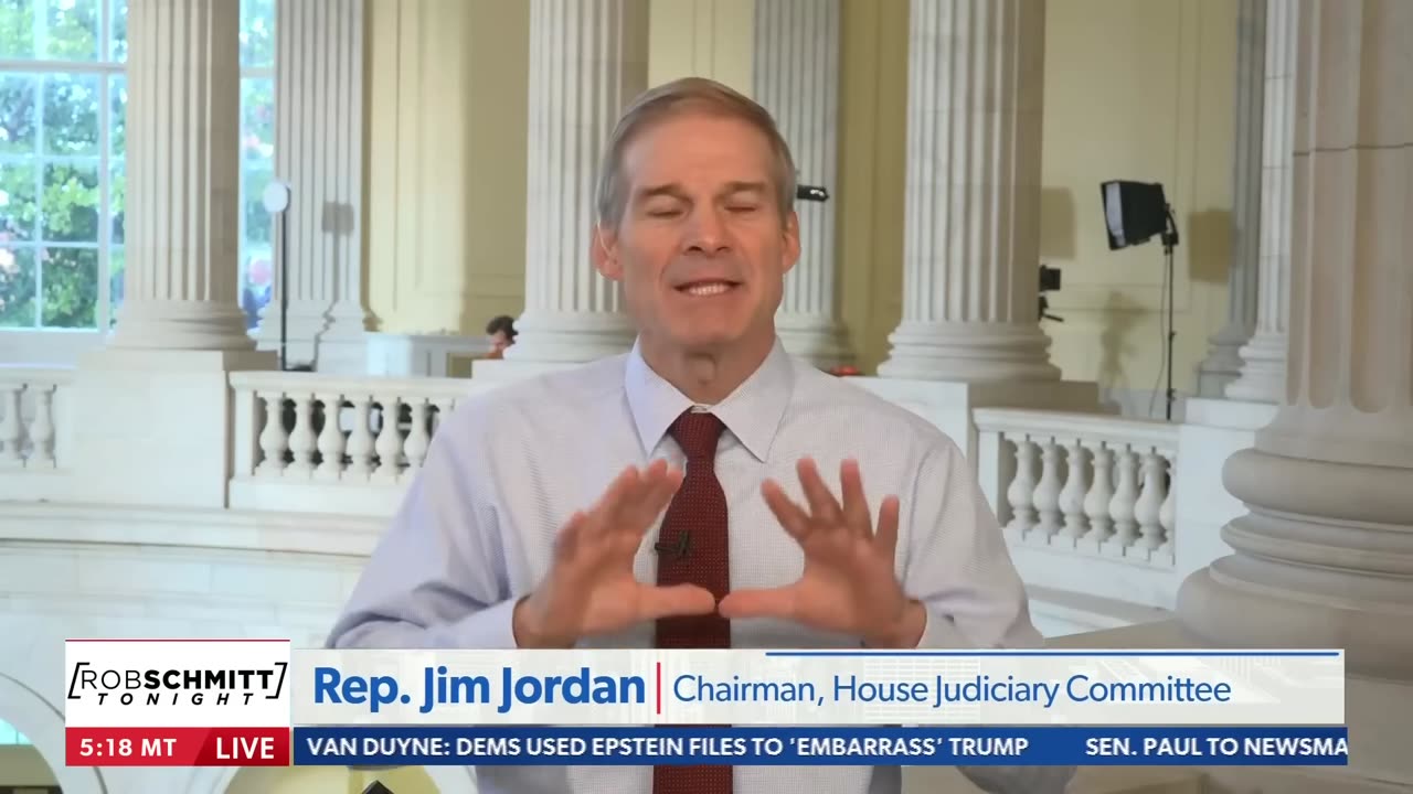 Jim Jordan exposes Democrats' 'game' on Epstein files Rob Schmitt Tonight